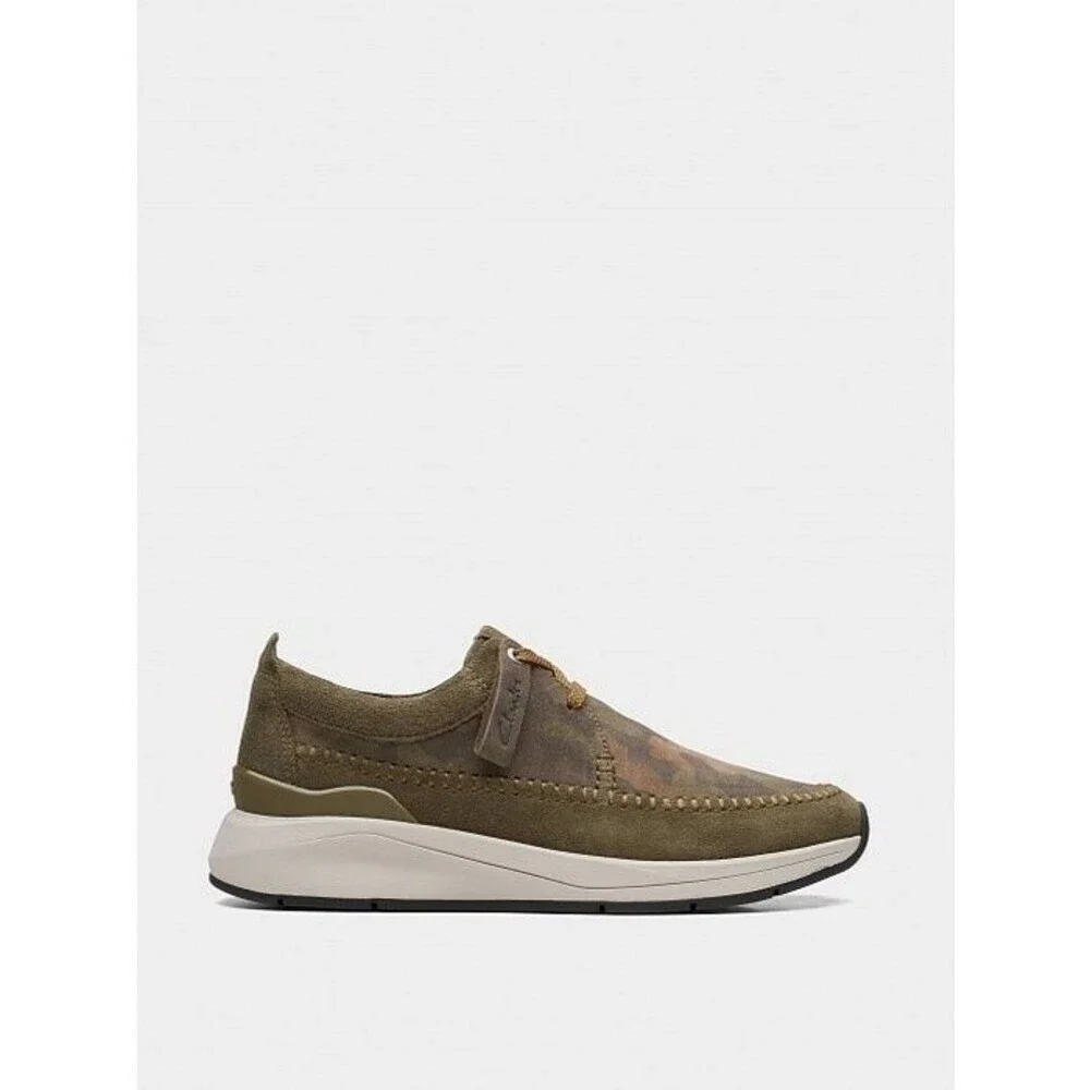 Clarks Coast Lite Weave 26168612 Shoes Mens US 9 Green Camo Sneakers JOBB1264